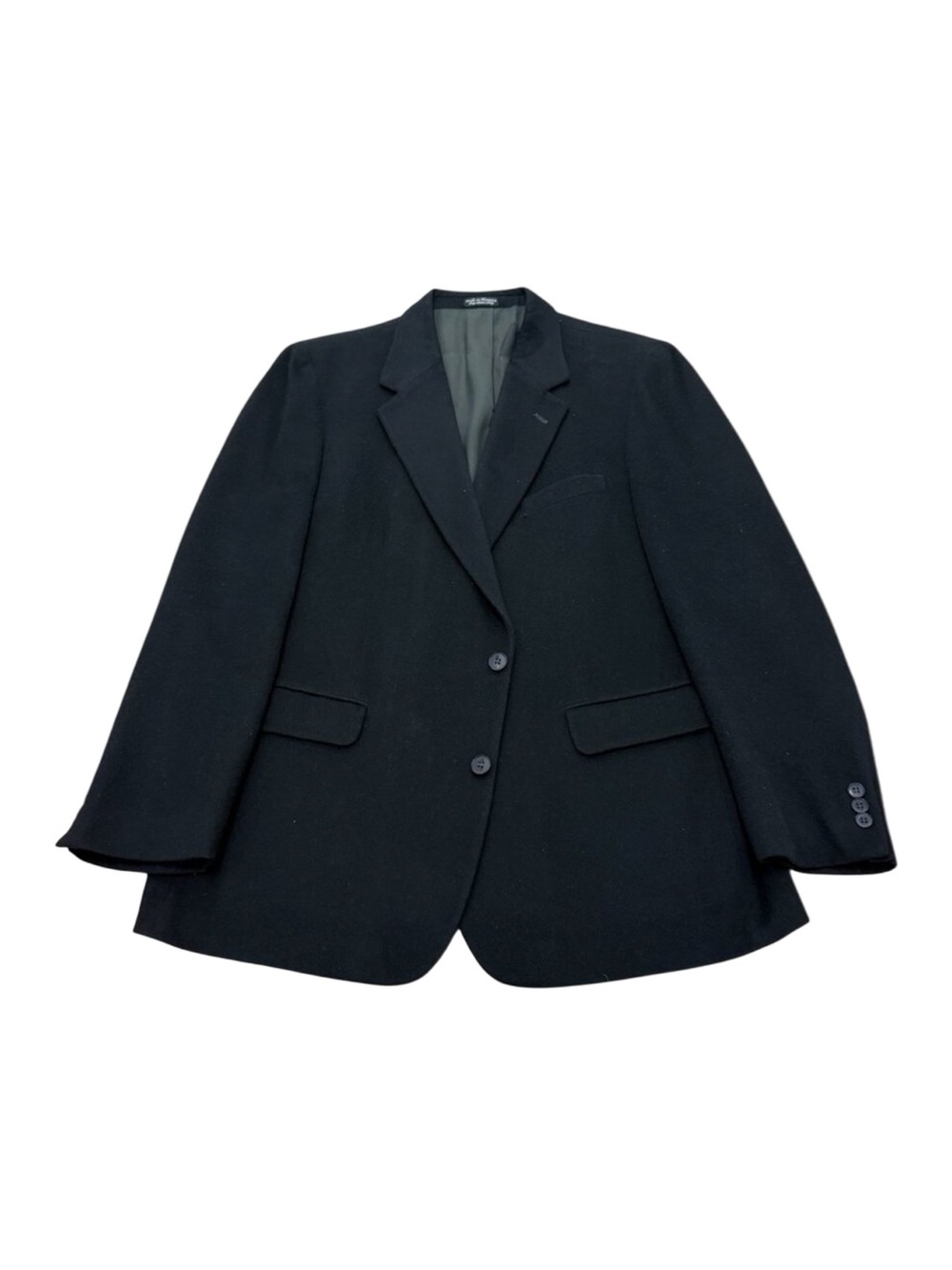 Vintage Ron Chereskin Cashmere Blend Blazer Black Mens Sport Coat 90s